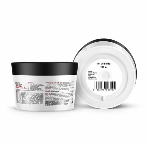 Buds & Berries Frizz Control Hair Mask With Apple Cider Vinegar And Goji Berry (200 Ml)