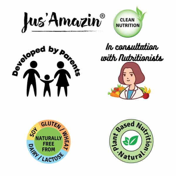 Jus Amazin Creamy Almond Butter - Unsweetened (200G) 25% Protein Vegan