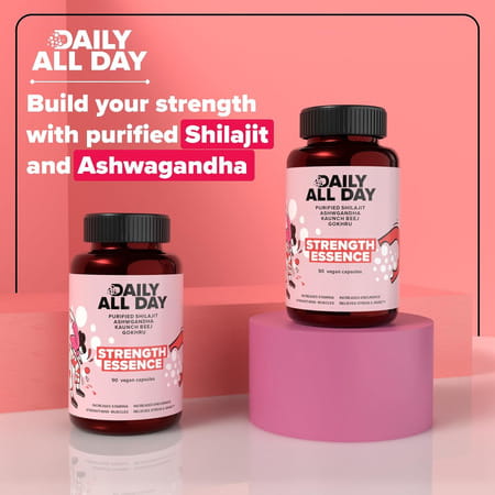 Daily All Day Himalayan Shilajit Resin Capsules For Men Women | 90 Capsules