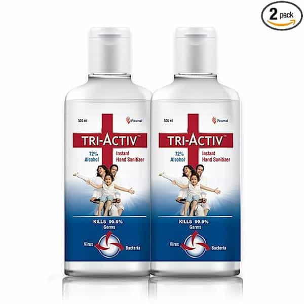 Tri-Activ Instant Hand Sanitizer 500Ml (Pack Of 2)