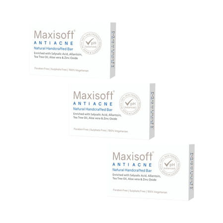 Maxisoft Anti Acne | Natural Handcrafted | Bar | 75 Gm | Pack Of 6