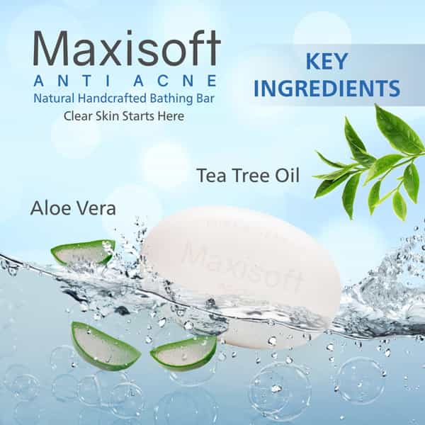 Maxisoft Anti Acne | Natural Handcrafted | Bar | 75 Gm | Pack Of 6