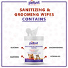 Petvit Cleansing & Grooming Wipes For Dog And Cat Enriched With Aloe Vera - 50 Wipes | Pack Of 2