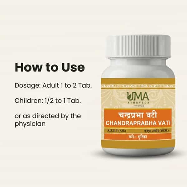 Uma Ayurveda Chandraprabha Vati Ayurvedic Tablets 80 Tab