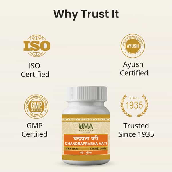 Uma Ayurveda Chandraprabha Vati Ayurvedic Tablets 80 Tab
