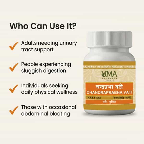 Uma Ayurveda Chandraprabha Vati Ayurvedic Tablets 80 Tab