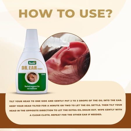 Shuddhi Dr. Ear Oil/Drops | Antifungal And Antibacterial Ear Oil | 15ml