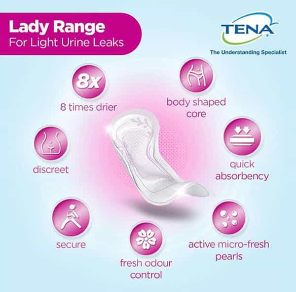Tena Lady Extra Pad Pack Of 10