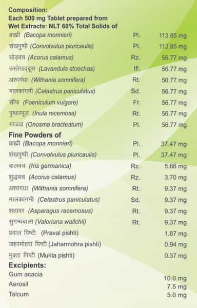Patanjali Divya Medha Vati Extra Power 120 Tablets