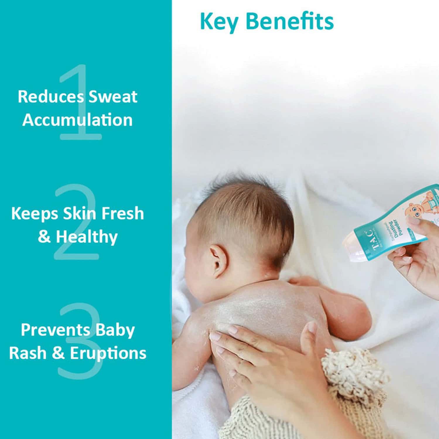 Buy TAC THE AYURVEDA CO. DASHAPUSHPADI AYURVEDIC BABY POWDER FOR RASH