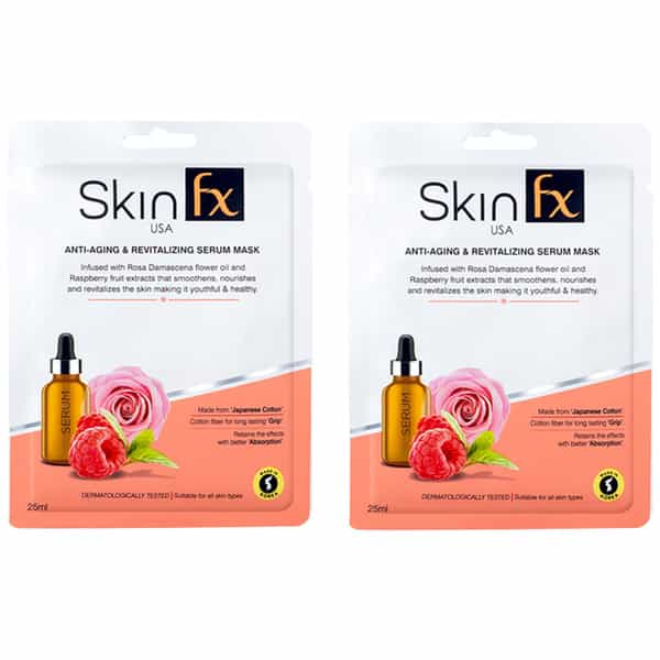 Skin Fx Anti-Aging & Revitalizing Serum Mask | Rosa Flower Oil That Smoothens & Nourishes | 50 Ml