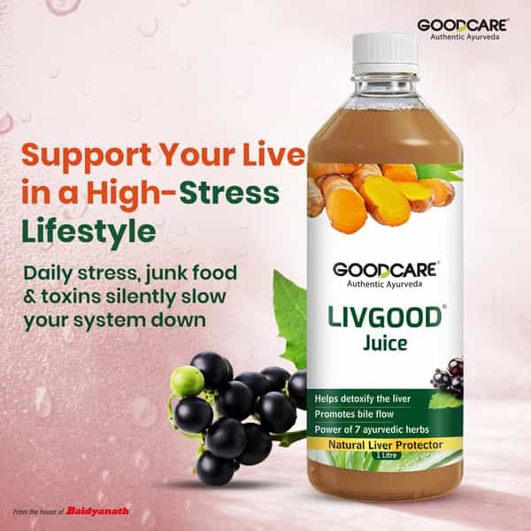 Goodcare Livgood Liver Care Juice 1000Ml | 7 Herbs | Detox | Digestion & Metabolism Support