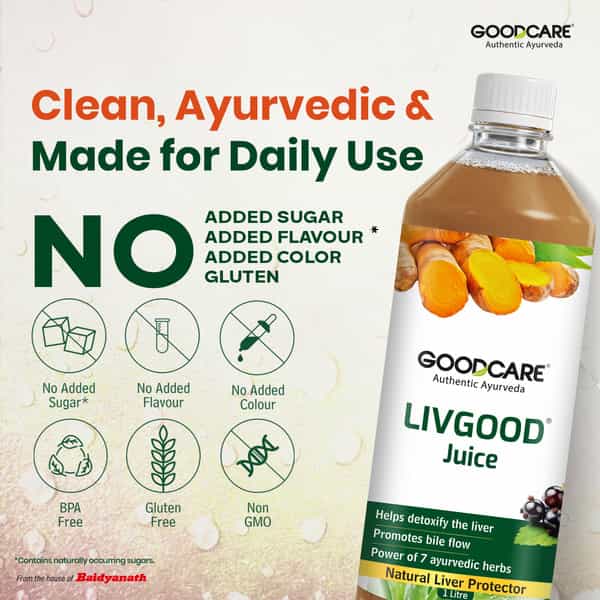 Goodcare Livgood Liver Care Juice 1000Ml | 7 Herbs | Detox | Digestion & Metabolism Support