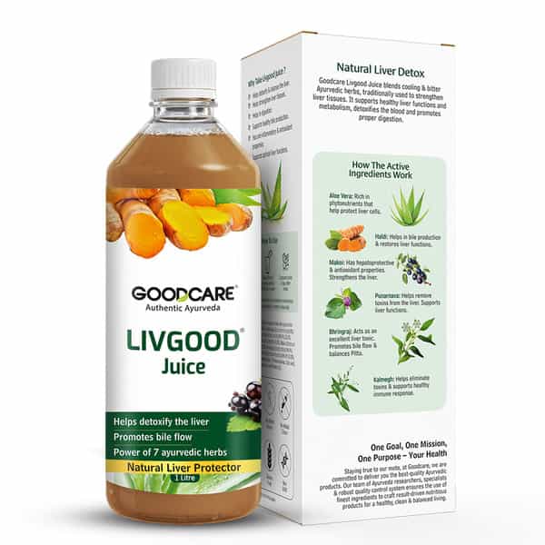 Goodcare Livgood Liver Care Juice 1000Ml | 7 Herbs | Detox | Digestion & Metabolism Support