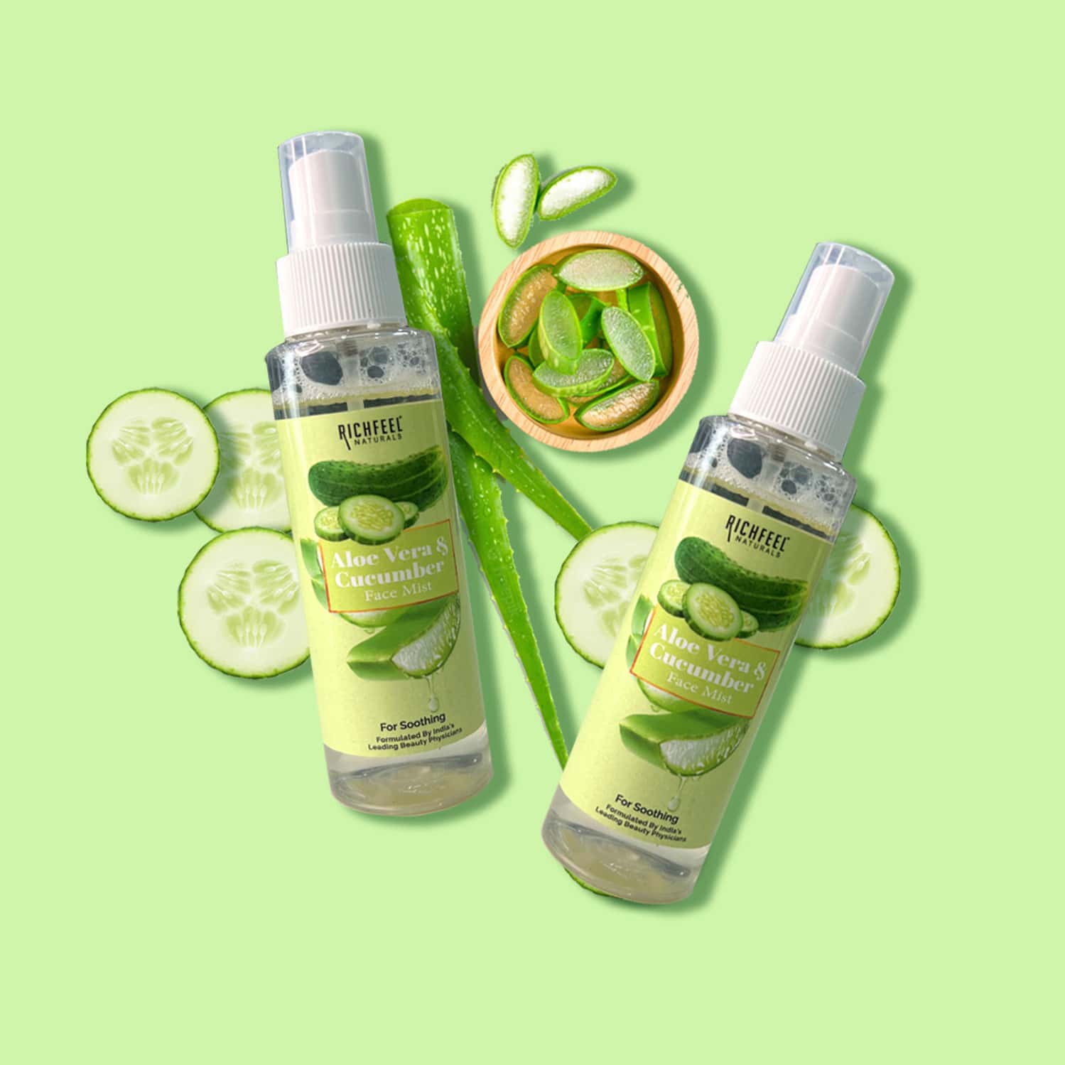 Buy ALOE & CUCUMBER FACE MIST 100 ML PACK OF 4 Online & Get Upto 60