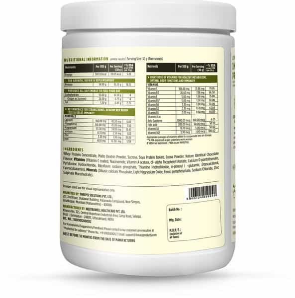 Liveasy Wellness Daily Protein - Provides Energy & Vitality - Jar Of 400 Gram