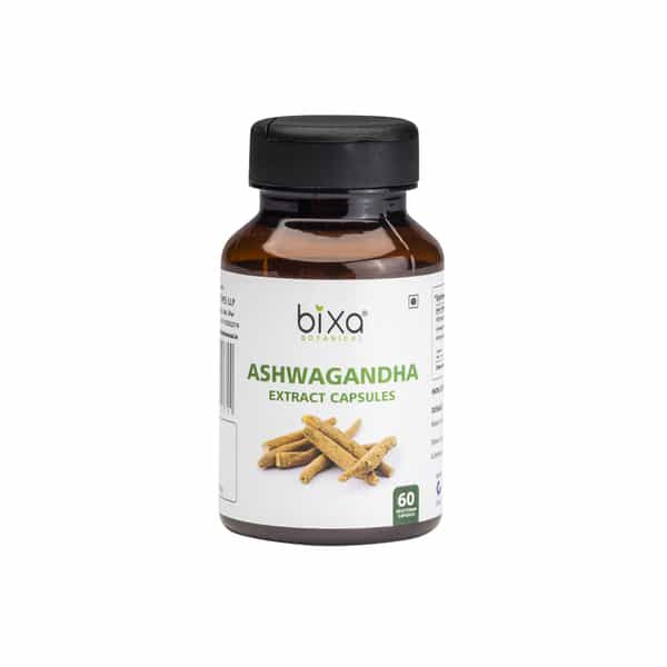 Bixa Botanical Ashwagandha Extract 60 Veg Capsules(450Mg) With 2.5% Withania Somnifera Extract