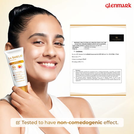 La Shield Sunscreen Gel | Expert Acne Protect | Spf 40 Pa +++ | 50 Gm
