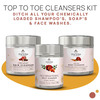 The Tribe Concepts Top To Toe Cleansers Kit/With Steel Tin 600 Gm