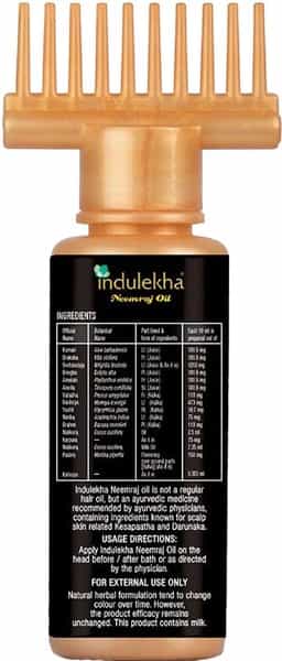 Indulekha Neemraj  Hair Oil  Bottle Of 100 Ml