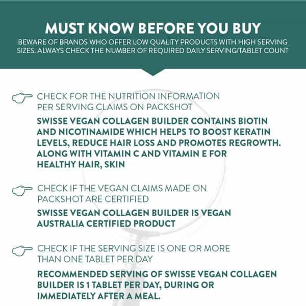 Swisse Beauty Vegan Collagen Builder Tablet 30 No's