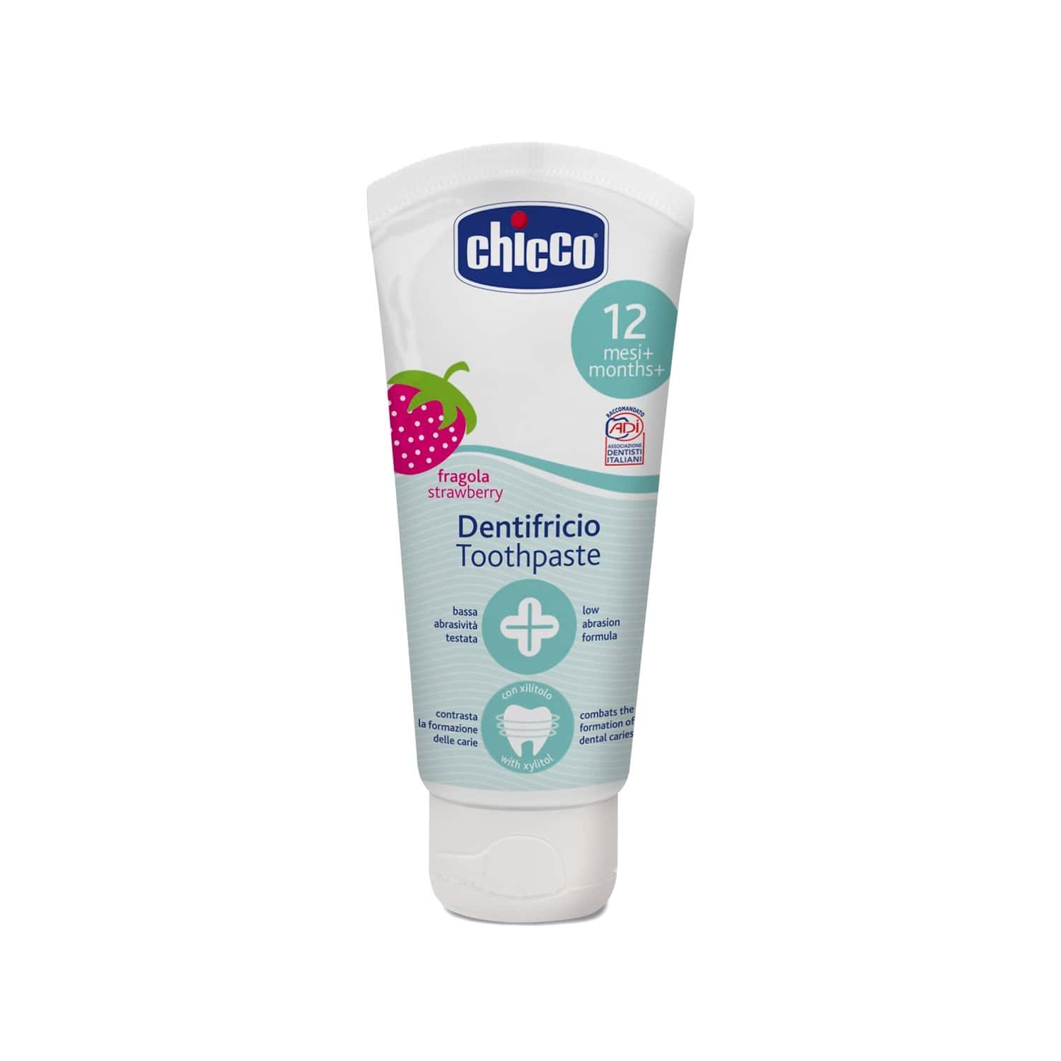 Buy Chicco Baby Toothpaste Strawberry 12 Months+ No Fluoride Online