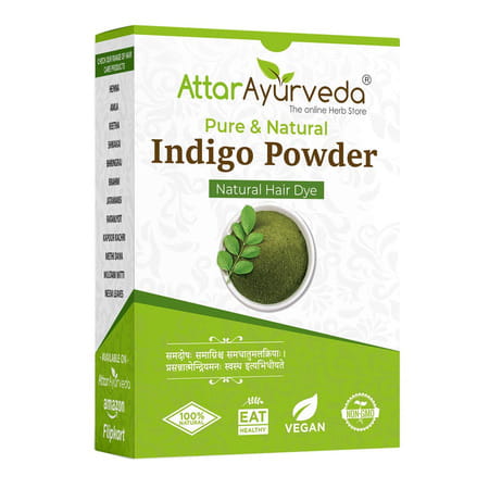 Attar Ayurveda Indigo Powder For Black Hair (200 Grams)