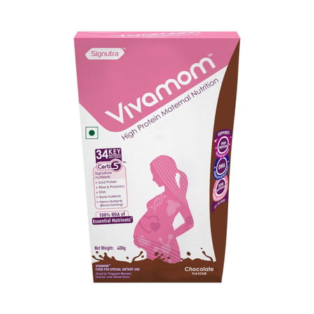 Vivamom Chocolate Flavour | Maternal Nutrition Powder | Box Of 400 Gm