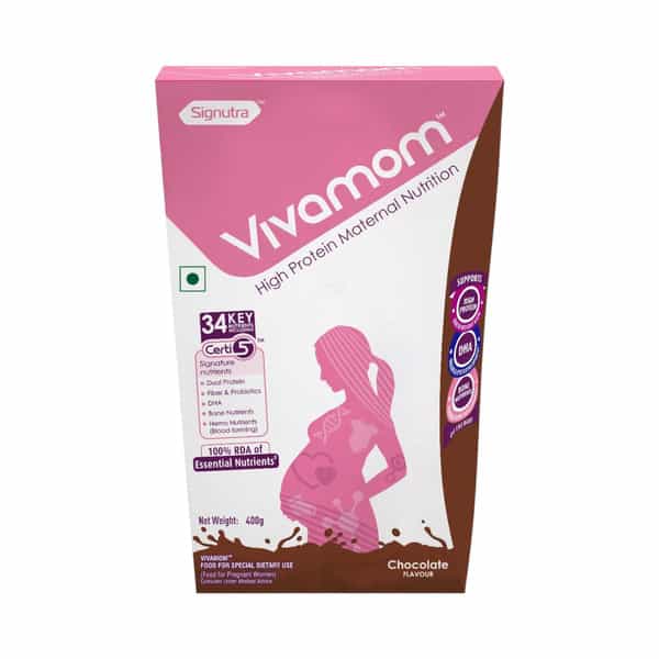 Vivamom Chocolate Flavour | Maternal Nutrition Powder | Box Of 400 Gm