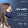 Livinguard Ultra Mask | 4 Layers | >98% Filtration| Washable & Reusable | Cotton Mask M Bombay Blue