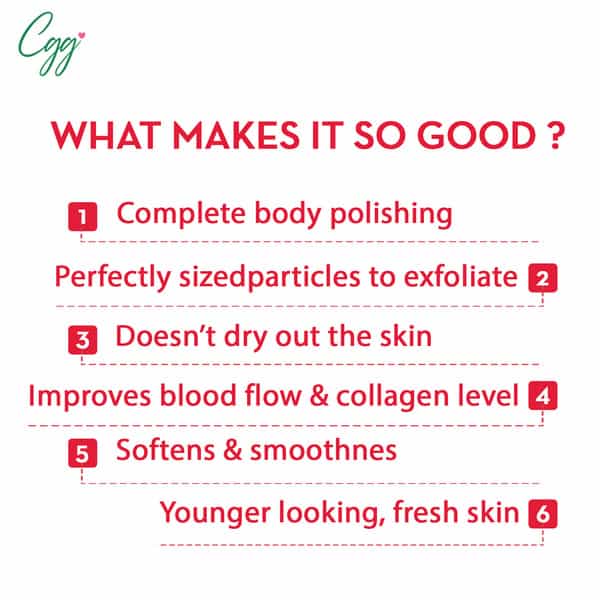 Cgg Cosmetics Watermelon Sugar Exfoliating Body Scrub For Soft & Glowing Skin - 250Gm