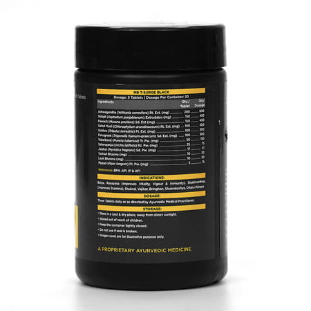 Muscleblaze Koshaveda T - Surge Black (90 Tablets) | Testosterone Booster For Men