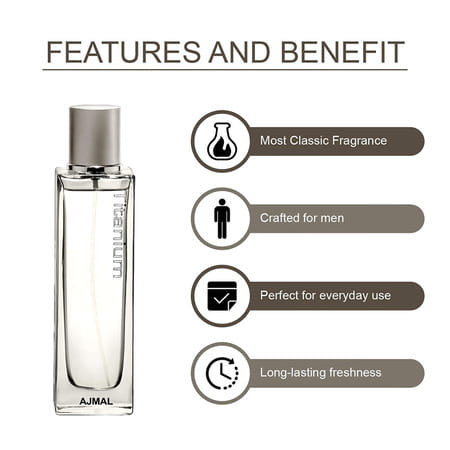 Ajmal Titanium Edp 100ml Perfume For Men And Raindrops Edp 50ml Perfume For Women