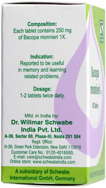 Dr. Willmar Schwabe India Bacopa Monnieri 1X 20Gm
