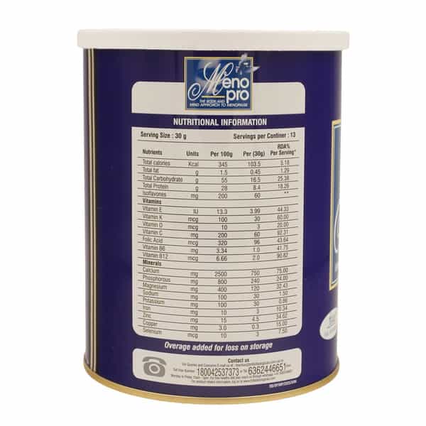 Meno Pro Mango Flavour Sugar Free Oral Powder Tin Of 400Gm