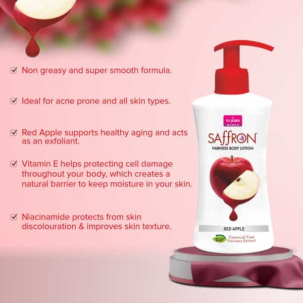 Vi-John Women All Skin Types Body Lotion Cocoa Butter | Aloevera & Red Apple 250Ml Eack (Pack Of 3)