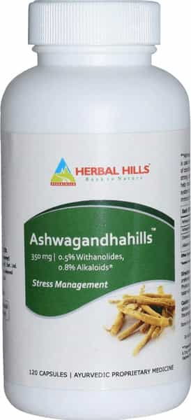 Herbal Hills Ashwagandha Capsules Ashwagandhahills 120 Capsule (Pack Of 2)