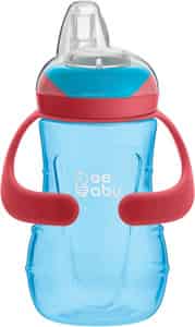 Beebaby Soft Silicone Spout Sippy Cup With Handle For Baby / Toddlers 250 Ml (blue)