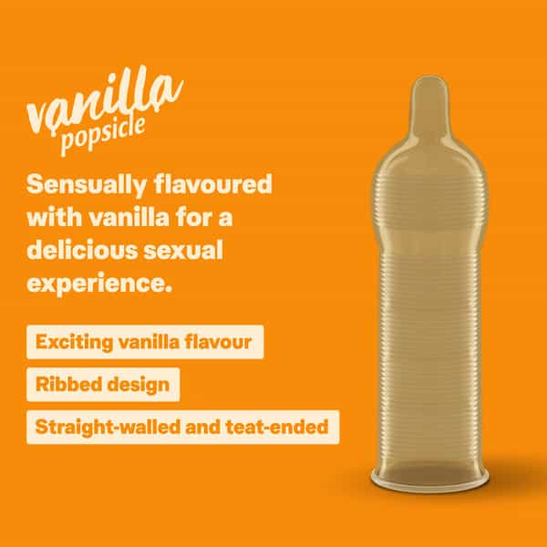 Durex Vanilla Popsicle Flavoured Condoms -10S