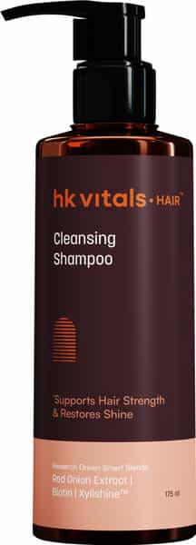 Hk Vitals Hair Shampoo (175Ml) | Red Onion | Biotin & Xylishine | Hair Strength & Shine