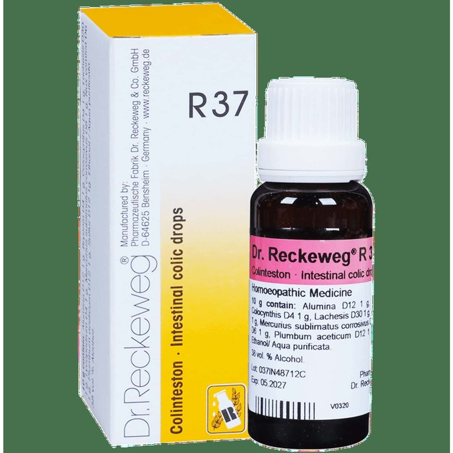 Dr. Reckeweg R37 Intestinal Colic Drops 22 Ml