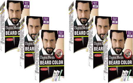 Bigen Men'S Beard Color Natural Black B101 40g (Pack Of 6)