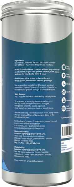 Boheco Himalayan Hemp Powder - Grounded Hemp Seeds - 500 Gms