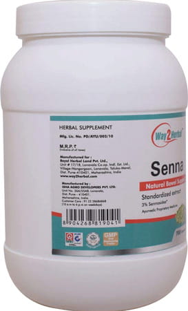 Way2herbal Senna Leaves Capsules 450mg - 700 Caps Value Pack