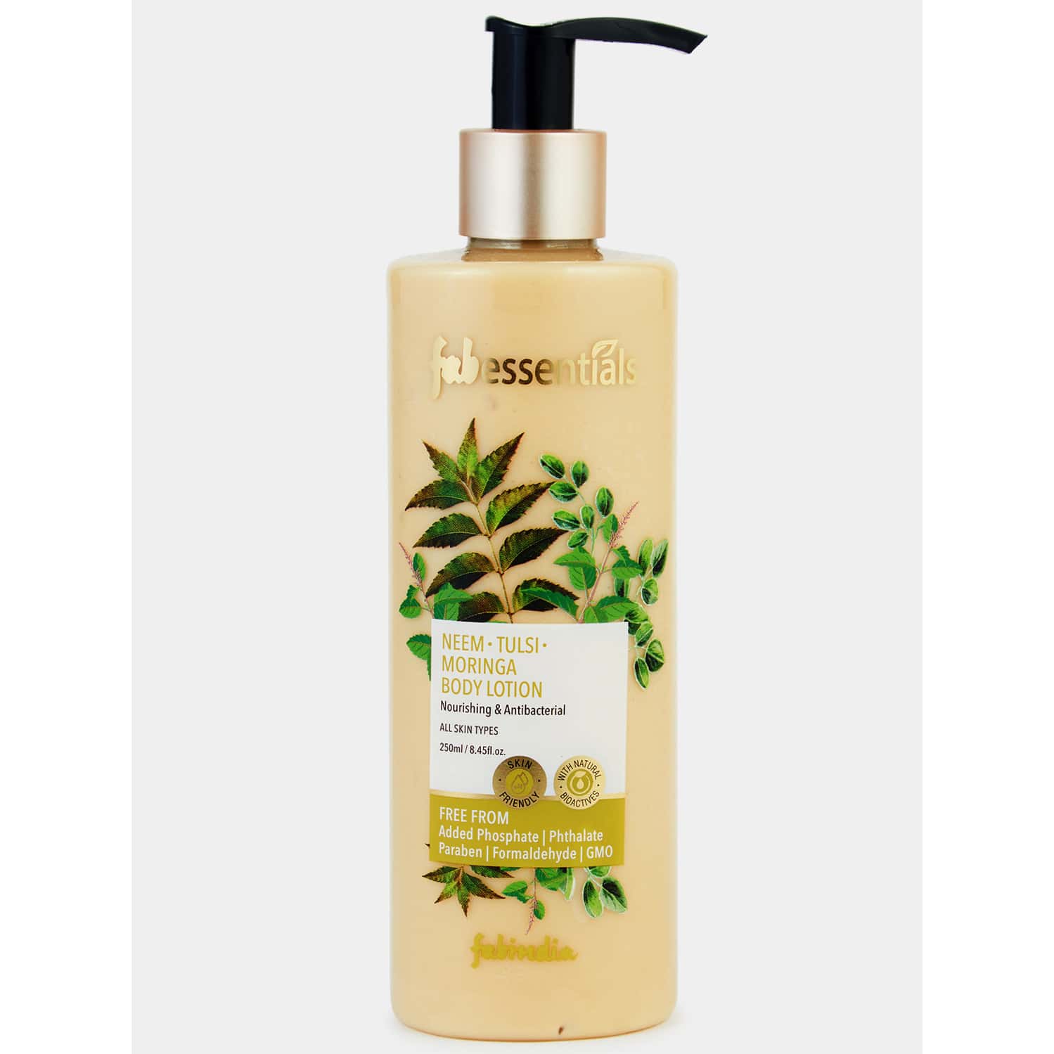 Buy FABESSENTIALS NEEM TULSI MORINGA BODY LOTION 250 ML Online & Get