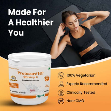 Cratus Protosure Hp Mass Gainer For Diabetics Helps Build Body Mass High Protein Nutrition Pack Of 2