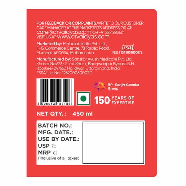 Dr. Vaidya's Apple Cider Vinegar | 450Ml Pack Of 2