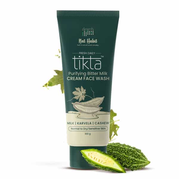 Nat Habit Acne Control & Glowing Skin Purifying Bitter Milk Face Wash (100G)