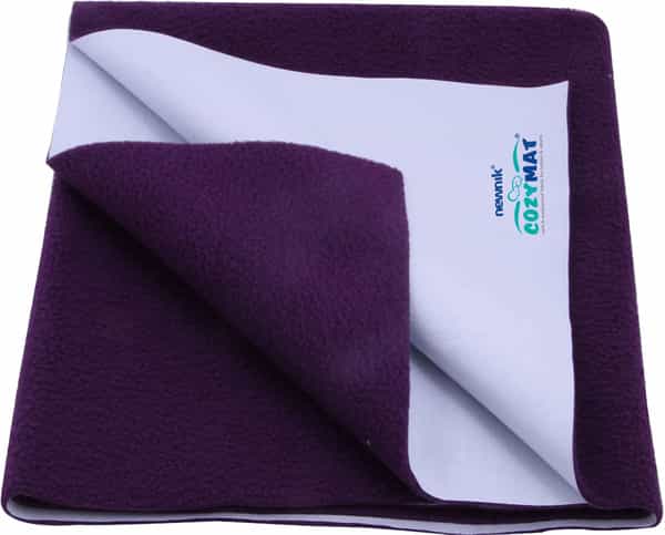 Newnik Cozymat Dry Sheet (Size: 70Cm X 50Cm) Small Plum