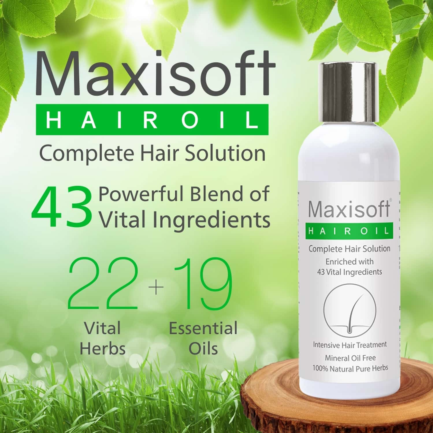 Maxisoft Hair Oil 100 Ml | Complete Hair Solution | Promotes Hair Growth (Pack Of 2)